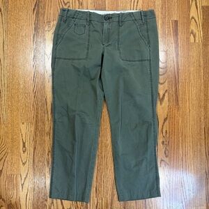Paperboy Olive Green Cropped Utility Cargo Pants